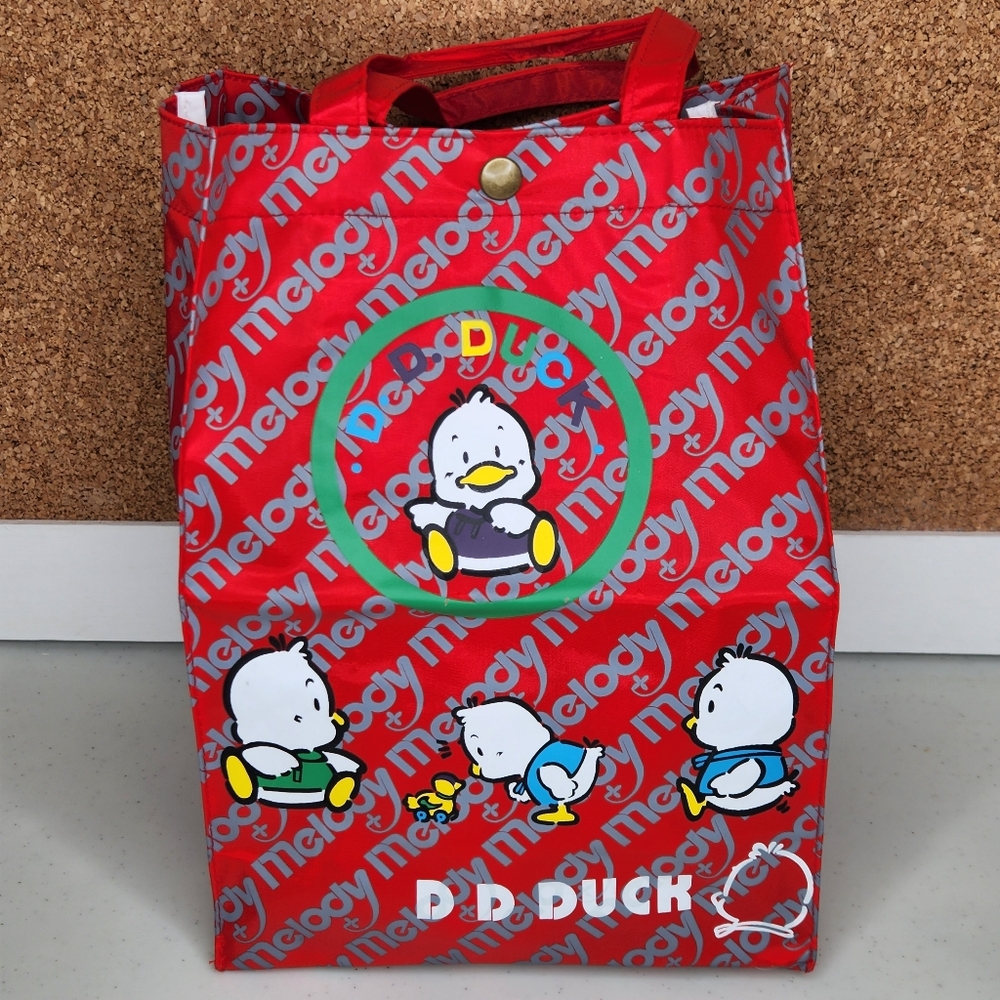 Vintage Pekkle Duck Tote Bag Kawaii Aesthetic Red Melody